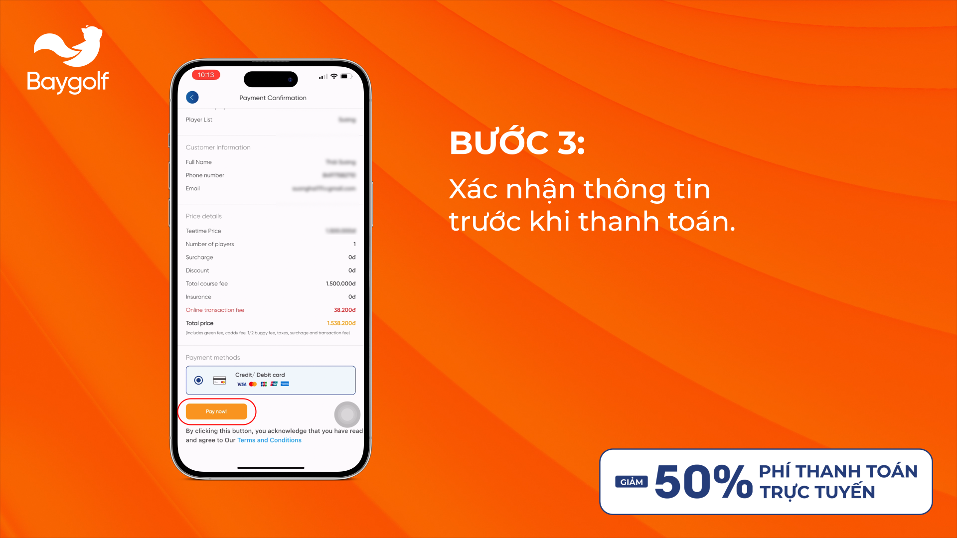 5 bước hướng dẫn thanh toán trực tuyến 