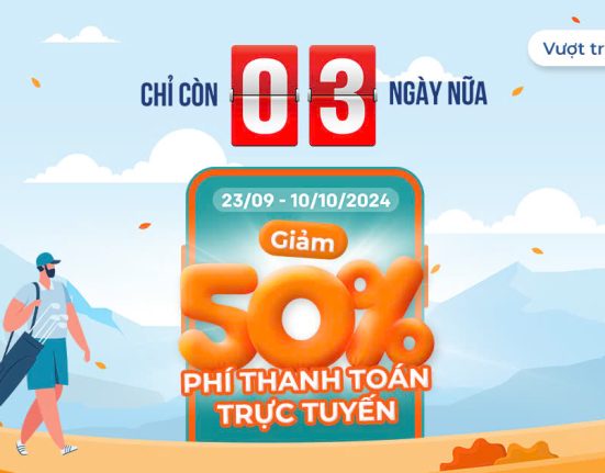 ưu đãi 50% phí thanh toán