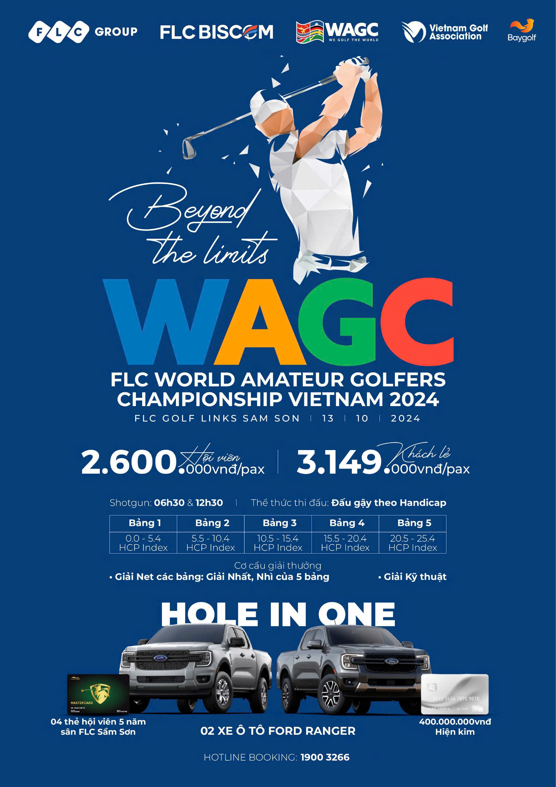 Giải Vô địch Golf Nghiệp dư Thế giới FLC WAGC Vietnam 2024 đã chính thức trở lại