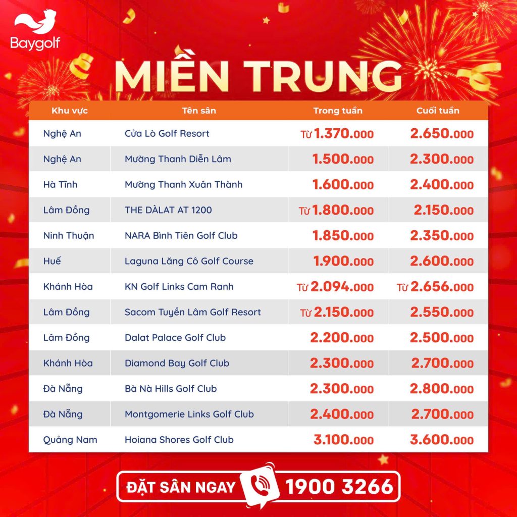 Bảng giá Miền Trung Tháng 12