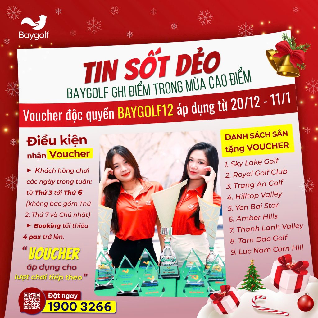 BAYGOLF TẶNG VOUCHER 100K