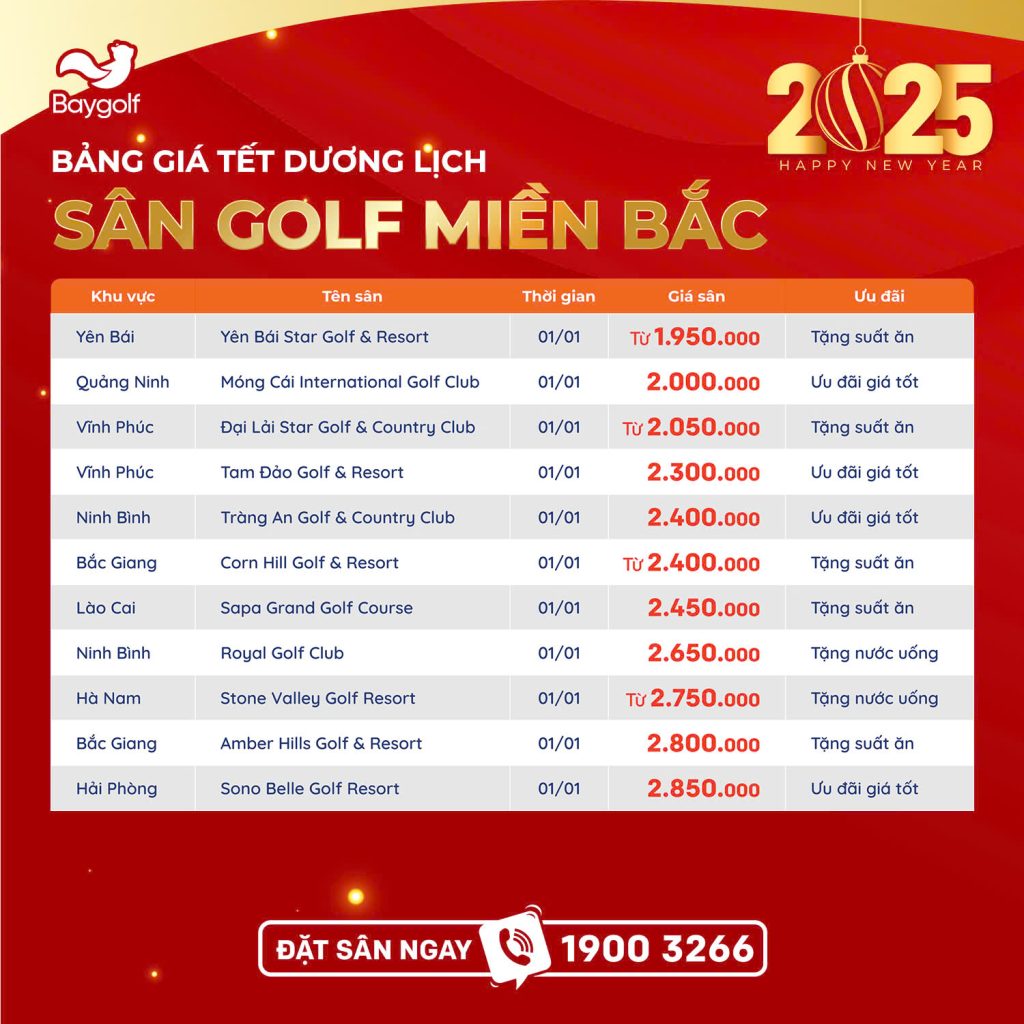 BẢNG GIÁ BAYGOLF