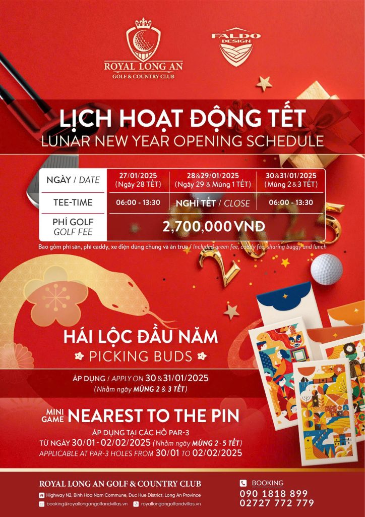 Chương trình “Hái Lộc Đầu Năm – Picking Buds” tại sân golf Royal Hoàng Gia Long An