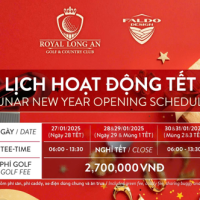 Tận hưởng chương trình “Hái Lộc Đầu Năm” tại sân golf Royal Hoàng Gia Long An