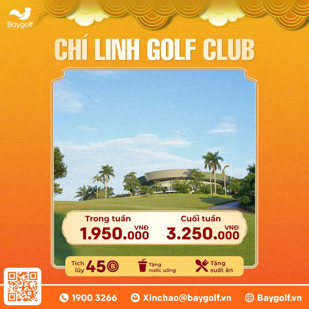 Tặng Coupon ăn trưa Sân golf Chí Linh