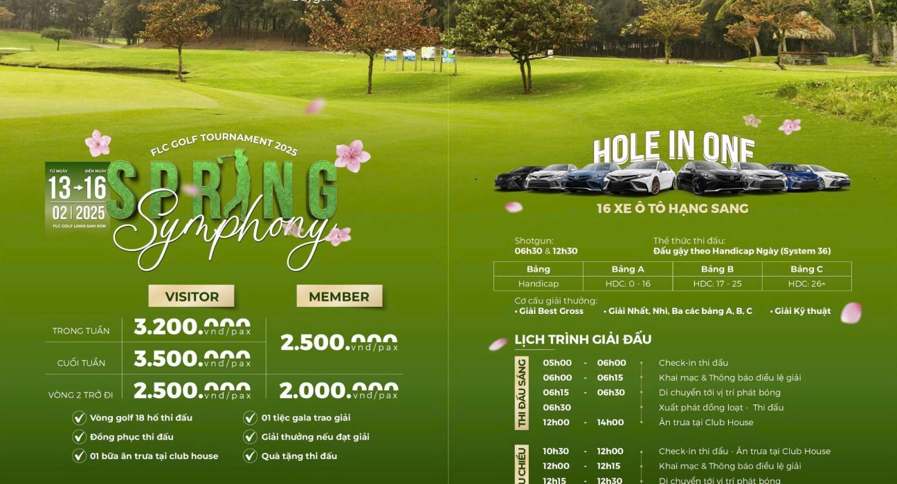 FLC Golf Tournament 2025 - Spring Symphony: Khởi đầu năm mới với giải đấu đẳng cấp