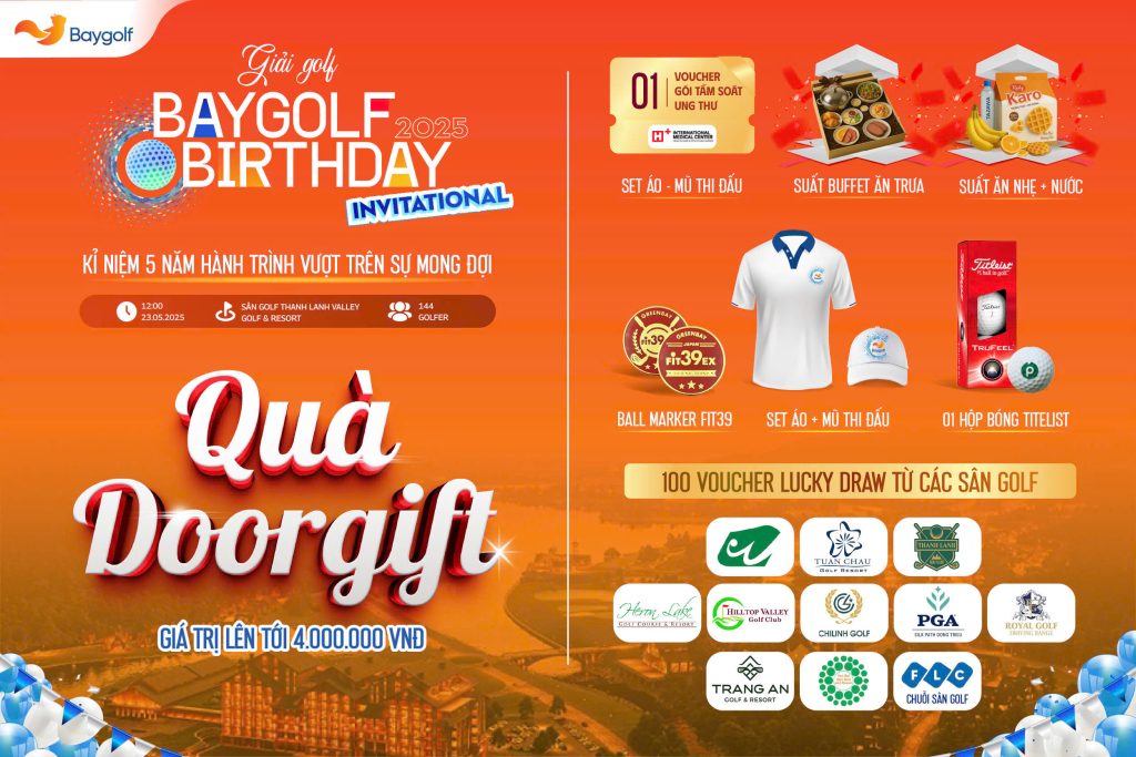 BỘ QUÀ TẶNG BAYGOLF INVITATIONAL 2025 – ĐẲNG CẤP NGAY TỪ KHOẢNH KHẮC NHẬN TÚI!