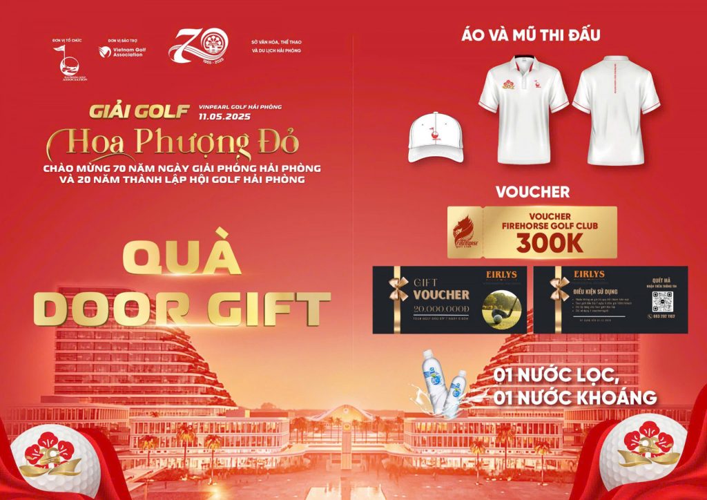 Giải Golf Hoa Phượng Đỏ 2025 tại Vinpearl Golf Hải Phòng