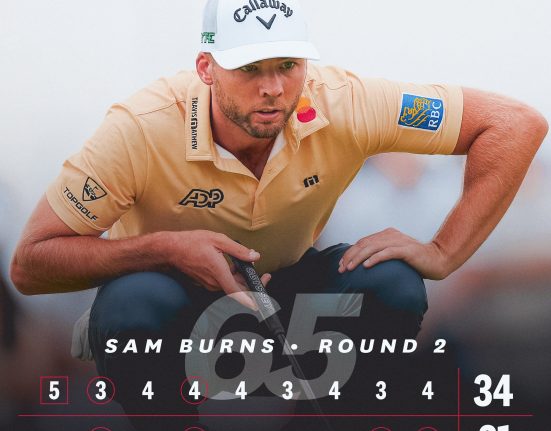 US Open 2025: Sam Burns vươn lên dẫn đầu