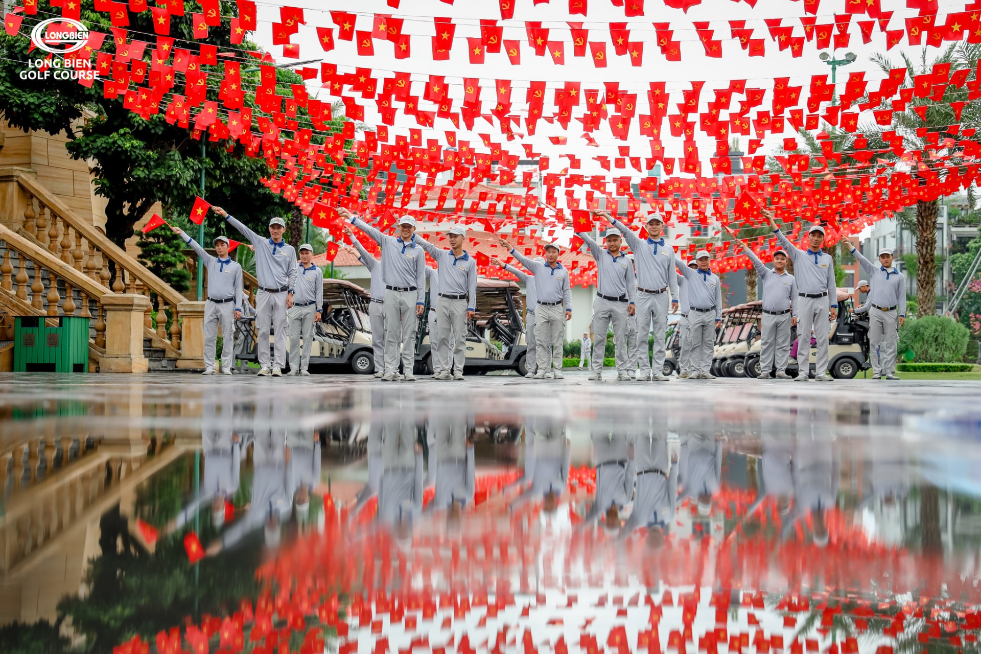 Cờ Hoa Sân Golf Quốc Khánh 2/9 – Không Khí Rực Rỡ Trên Các Fairway Việt Nam 3 Sân Golf Long Biên rực rỡ cờ hoa