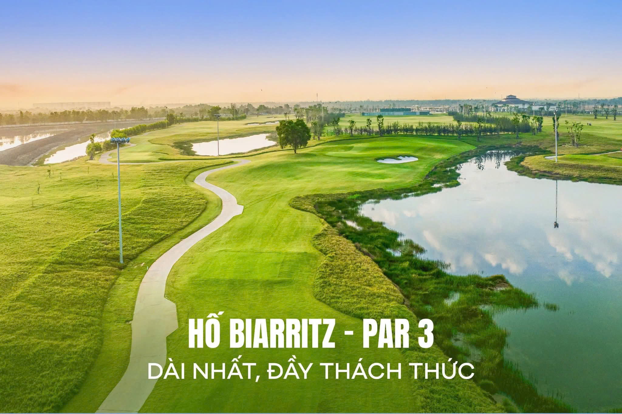 The Biarritz – Par 3 dài nhất sân, với green ba tầng kịch tính