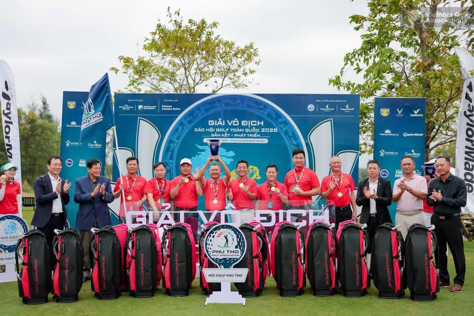Hội golf Phú Thọ vô địch cả nam và nữ tại Giải Vô địch các Hội golf Toàn Quốc 2025