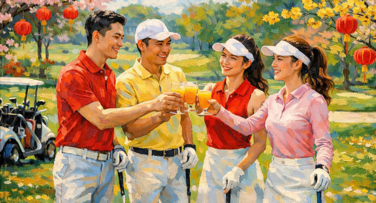 Văn Hóa Tee-off Đầu Năm 2026: Ý Nghĩa "Hái Lộc" & Bí Quyết Đặt Sân Golf Du Xuân 1 Đặt sân golf