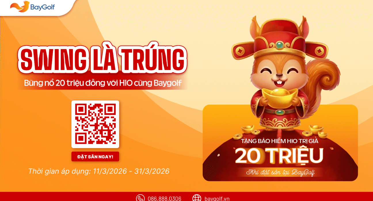 Swing la trung bung no 20 trieu dong voi HIO cung Baygolf