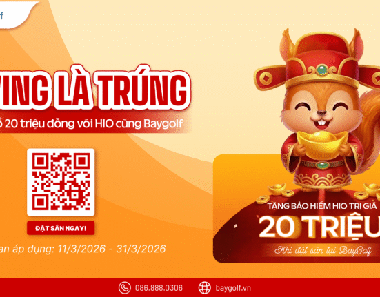 Swing la trung bung no 20 trieu dong voi HIO cung Baygolf