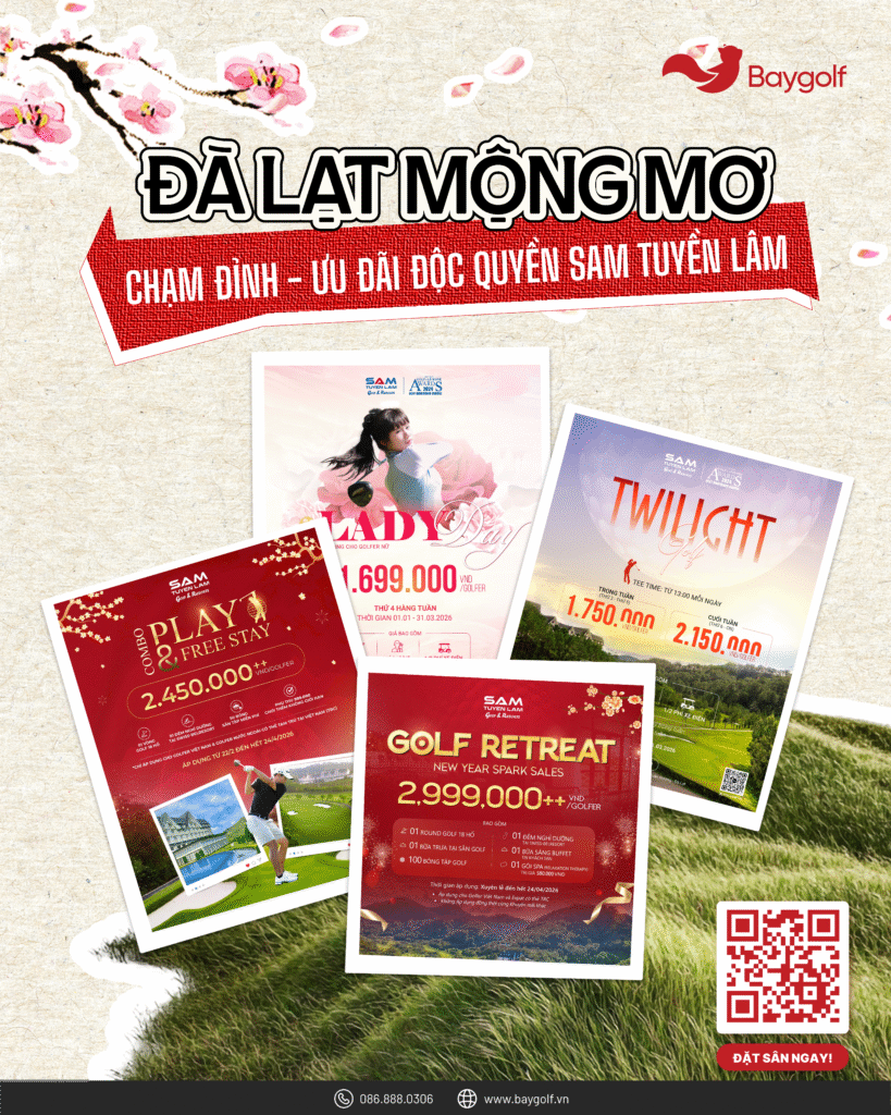 Đặt Sân Golf SAM Tuyền Lâm: Bạn Có Hẹn Với "Bản Tình Ca" Giữa Thung Lũng Đà Lạt? 2 Đặt sân golf