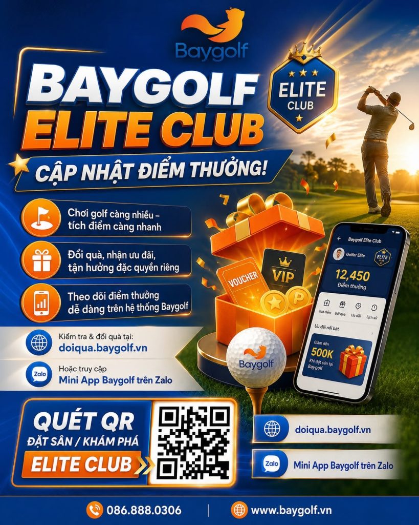 Điểm thưởng Baygolf: Cách kiểm tra và đổi quà nhanh 2 điểm thưởng Baygolf