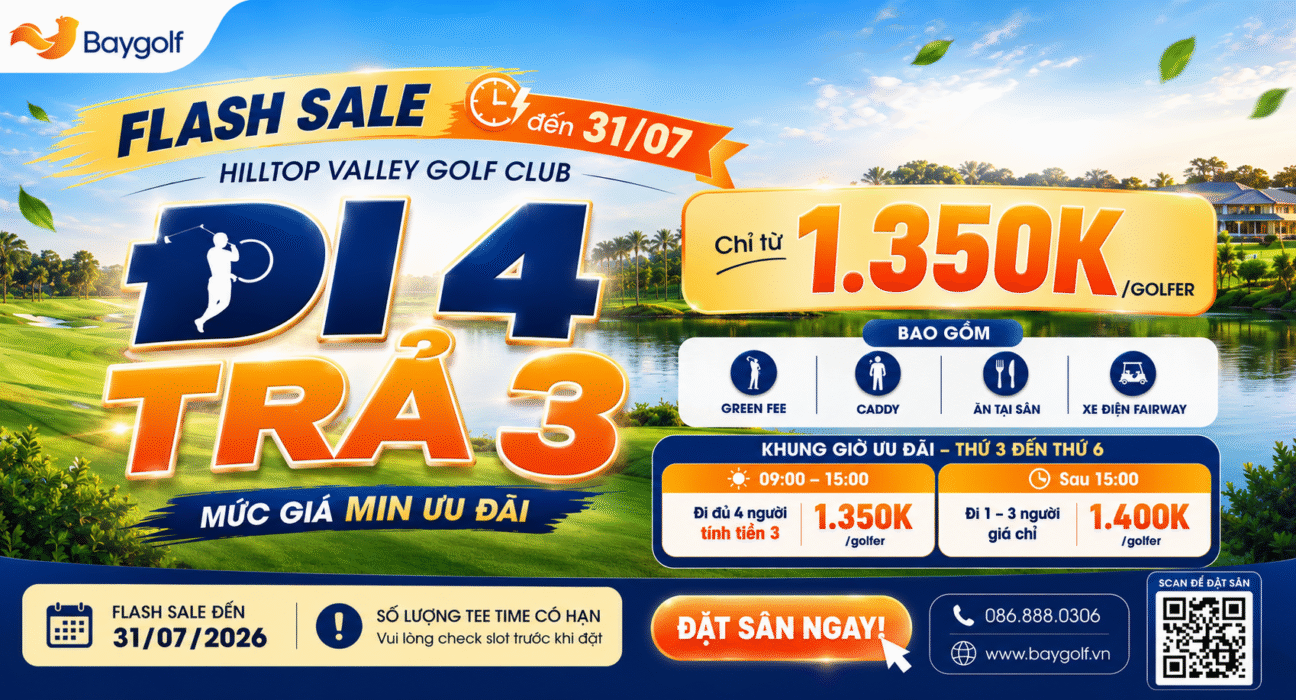Ưu đãi Hilltop Valley: Giá tốt cho nhóm golfer 1 ưu đãi Hilltop Valley
