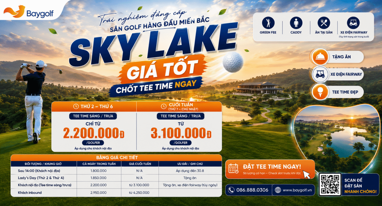 giá sân Sky Lake Resort & Golf Club