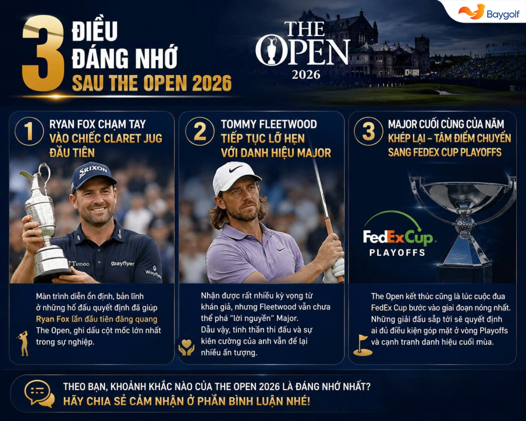 Điểm nhấn The Open 2026: 3 câu chuyện đáng nhớ 2 điểm nhấn The Open 2026