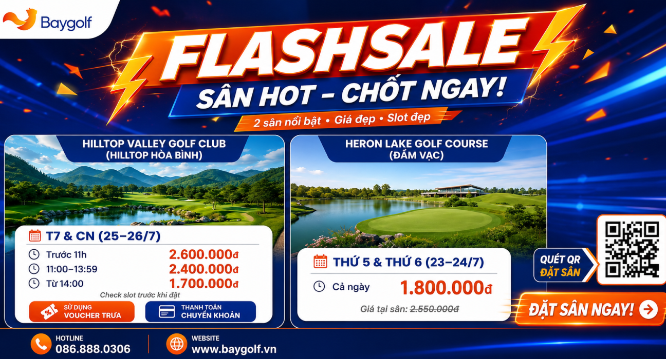 flash sale sân golf