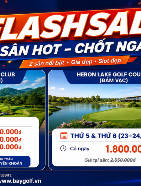 flash sale sân golf