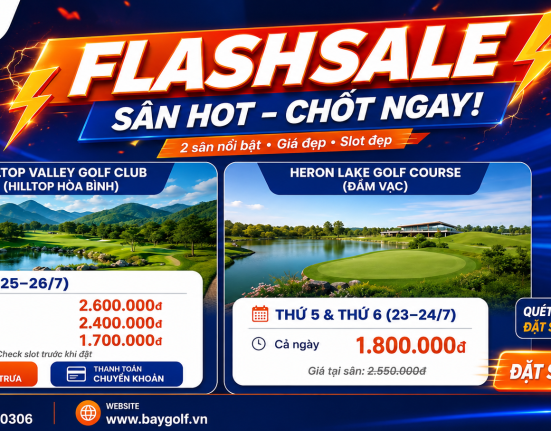 flash sale sân golf