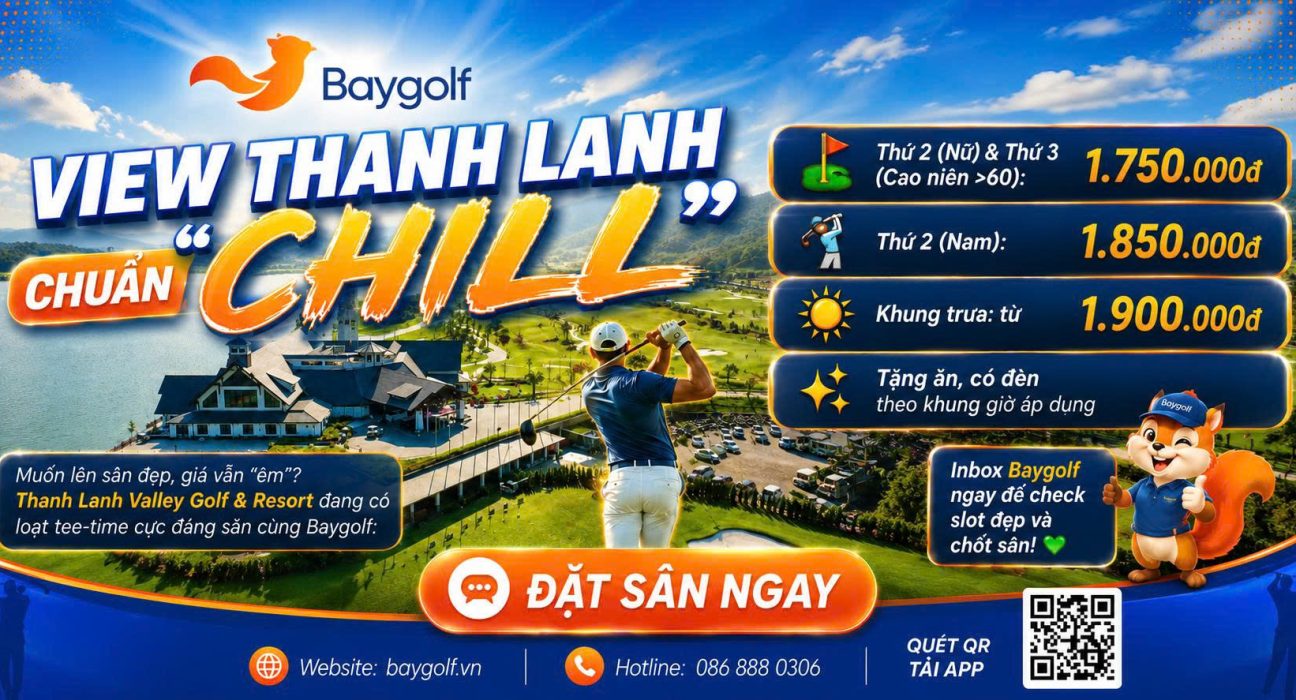 Giá sân golf Thanh Lanh từ 1.750K – Săn tee-time giờ vàng 1 giá sân golf Thanh Lanh