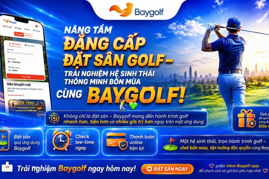 ứng dụng đặt sân golf