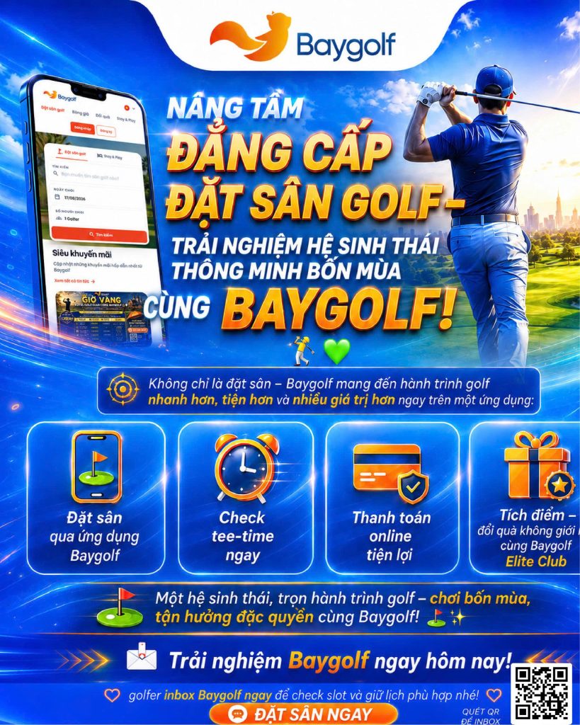 ứng dụng đặt sân golf