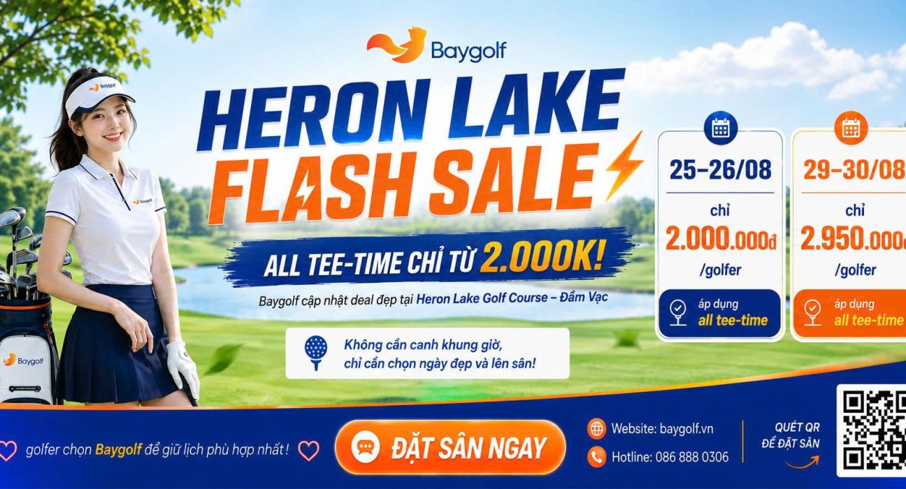 Giá sân golf Đầm Vạc Flash Sale: All tee-time từ 2.000K 1 giá sân golf Đầm Vạc