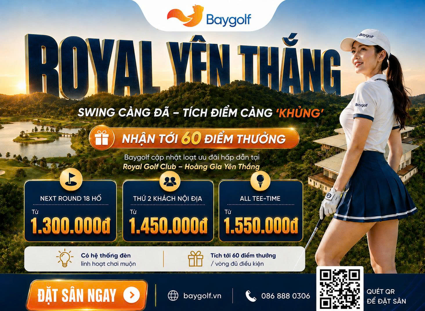 giá sân golf Royal Yên Thắng