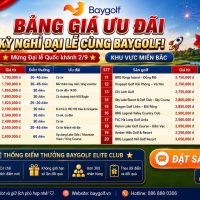bảng giá sân golf dịp 2/9
