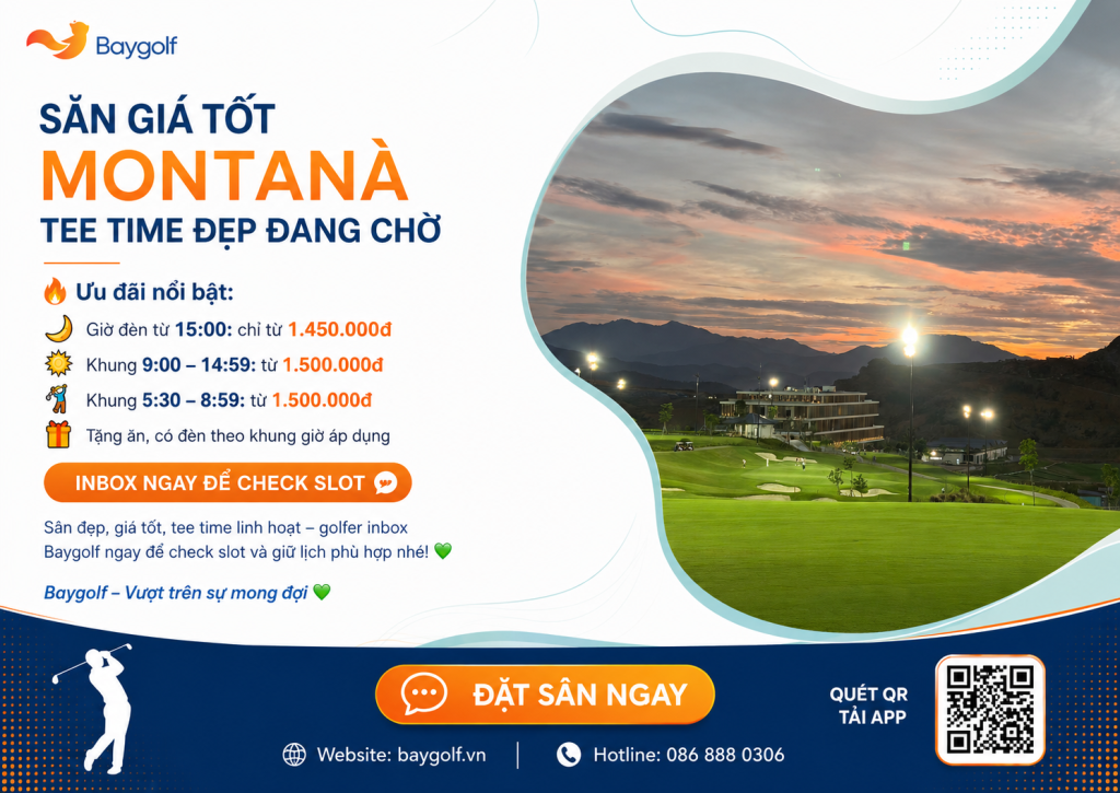 Giá Montaña Golf Course: Tee time từ 1.450.000đ 2 giá Montaña Golf Course