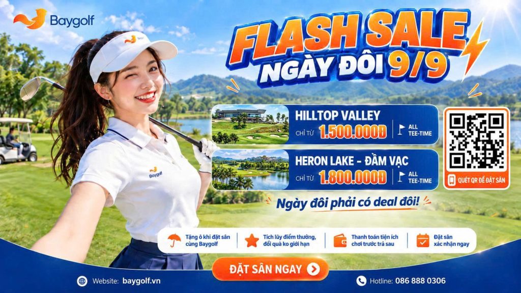 Flash Sale golf 9/9: Hilltop Valley, Heron Lake all tee-time từ 1.500K 2 Flash Sale golf 9/9