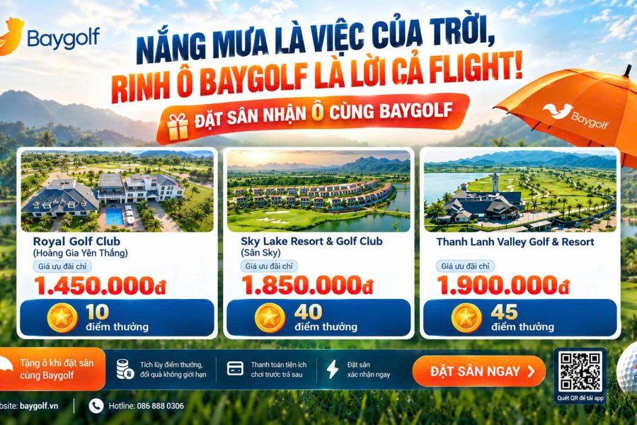đặt sân golf Baygolf