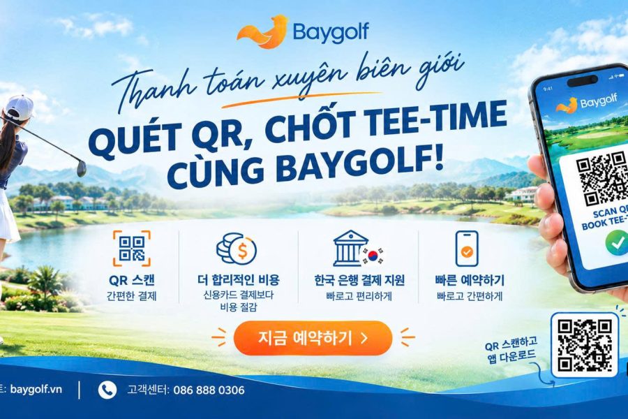 thanh toán QR đặt sân golf