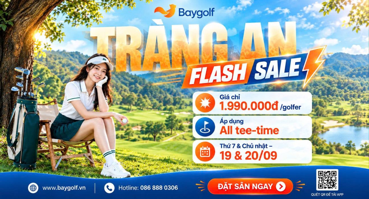 Giá sân golf Tràng An 1.990K: Flash Sale cuối tuần 19–20/09 1 Giá sân golf Tràng An