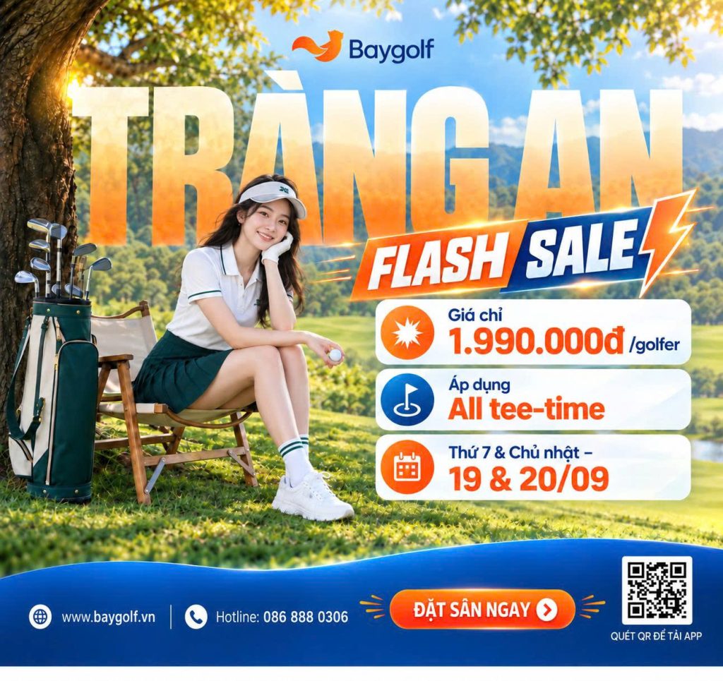 Giá sân golf Tràng An 1.990K: Flash Sale cuối tuần 19–20/09 2 Giá sân golf Tràng An