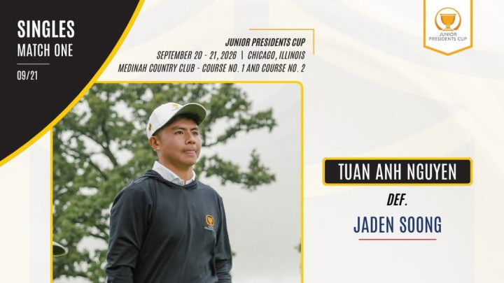 Nguyễn Tuấn Anh chiến thắng ấn tượng trước golfer trẻ hàng đầu Mỹ tại Junior Presidents Cup 2026 1 1MosV7zUDWc3Qn5m 720