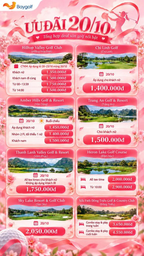 ưu đãi golf 20/10