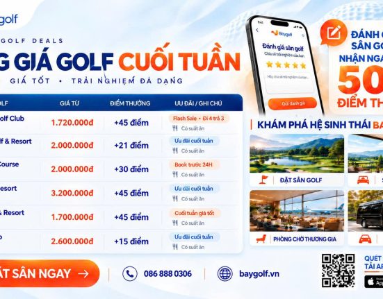 Flash Sale sân golf cuối tuần
